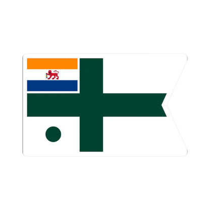 Rank flag of the South African Navy - Vice Admiral 1959-1972 (South Africa) STICKER Vinyl Kiss-Cut Decal 2 Inch White - The Sticker Space