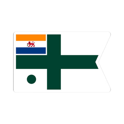 Rank flag of the South African Navy - Vice Admiral 1959-1972 (South Africa) STICKER Vinyl Kiss-Cut Decal 3 Inch White - The Sticker Space