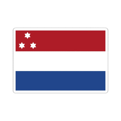 Rank flag of Vice admiral for the Royal Netherlands Navy (Netherlands) STICKER Vinyl Kiss-Cut Decal 6 Inch White - The Sticker Space