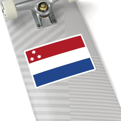 Rank flag of Vice admiral for the Royal Netherlands Navy (Netherlands) STICKER Vinyl Kiss-Cut Decal - The Sticker Space