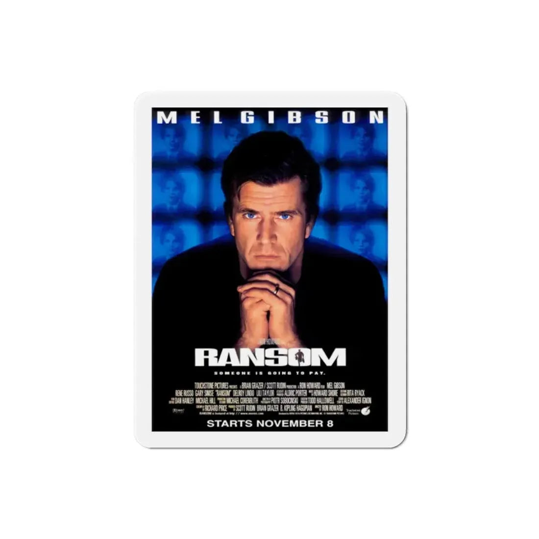 Ransom 1996 Movie Poster Refrigerator Magnet 2 Inch - The Sticker Space