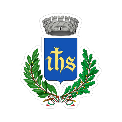 Ranzo-Stemma (Italy) (Coat of Arms) STICKER Vinyl Kiss-Cut Decal 4 Inch White - The Sticker Space