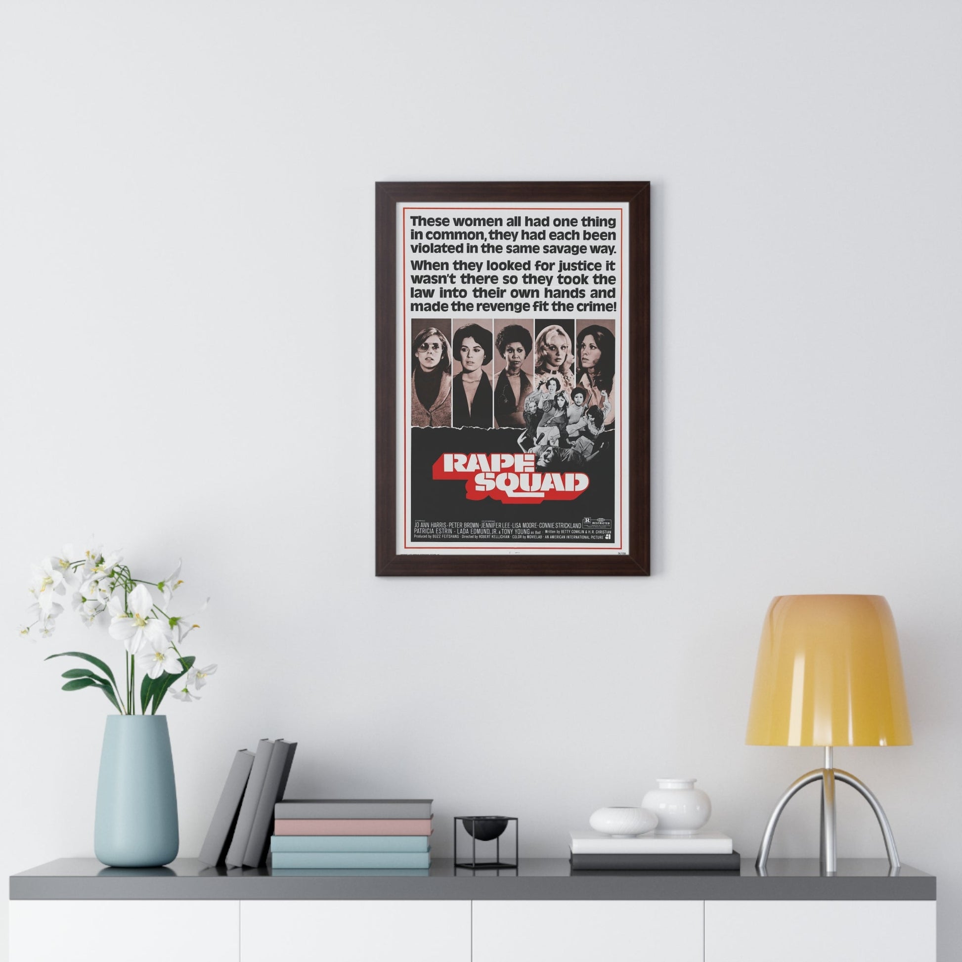 RAPE SQUAD 1974 - Framed Movie Poster-The Sticker Space