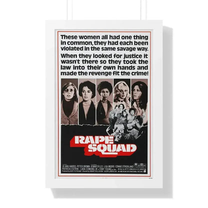 RAPE SQUAD 1974 - Framed Movie Poster 16″ x 24″ White - The Sticker Space