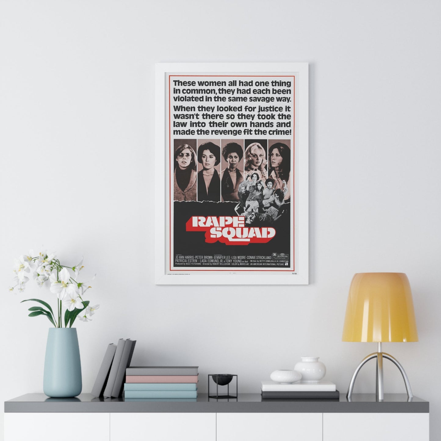 RAPE SQUAD 1974 - Framed Movie Poster-The Sticker Space