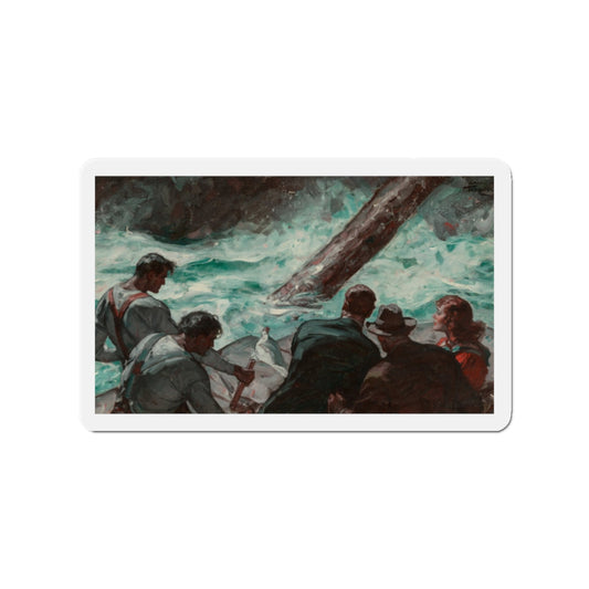 Rapids, 1939 (Magazine Illustration) Refrigerator Magnet-2" x 2"-The Sticker Space