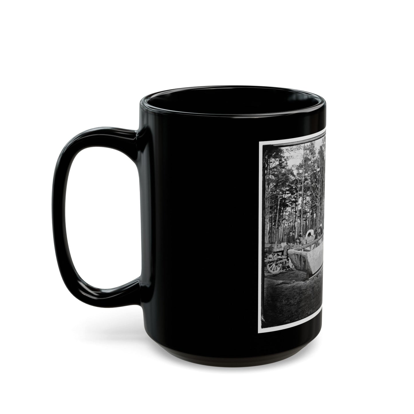 Rappahannock Station, Va. Canvas Pontoon Boat, 50th New York Engineers (U.S. Civil War) Black Coffee Mug-The Sticker Space