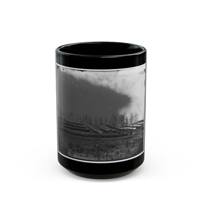 Rappahannock Station, Va. General View Of 50th New York Engineers' Winter Encampment (U.S. Civil War) Black Coffee Mug-15oz-The Sticker Space