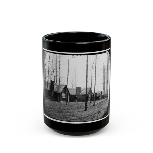 Rappahannock Station, Va. Officers' Quarters, 50th New York Engineers; Another View (U.S. Civil War) Black Coffee Mug-15oz-The Sticker Space