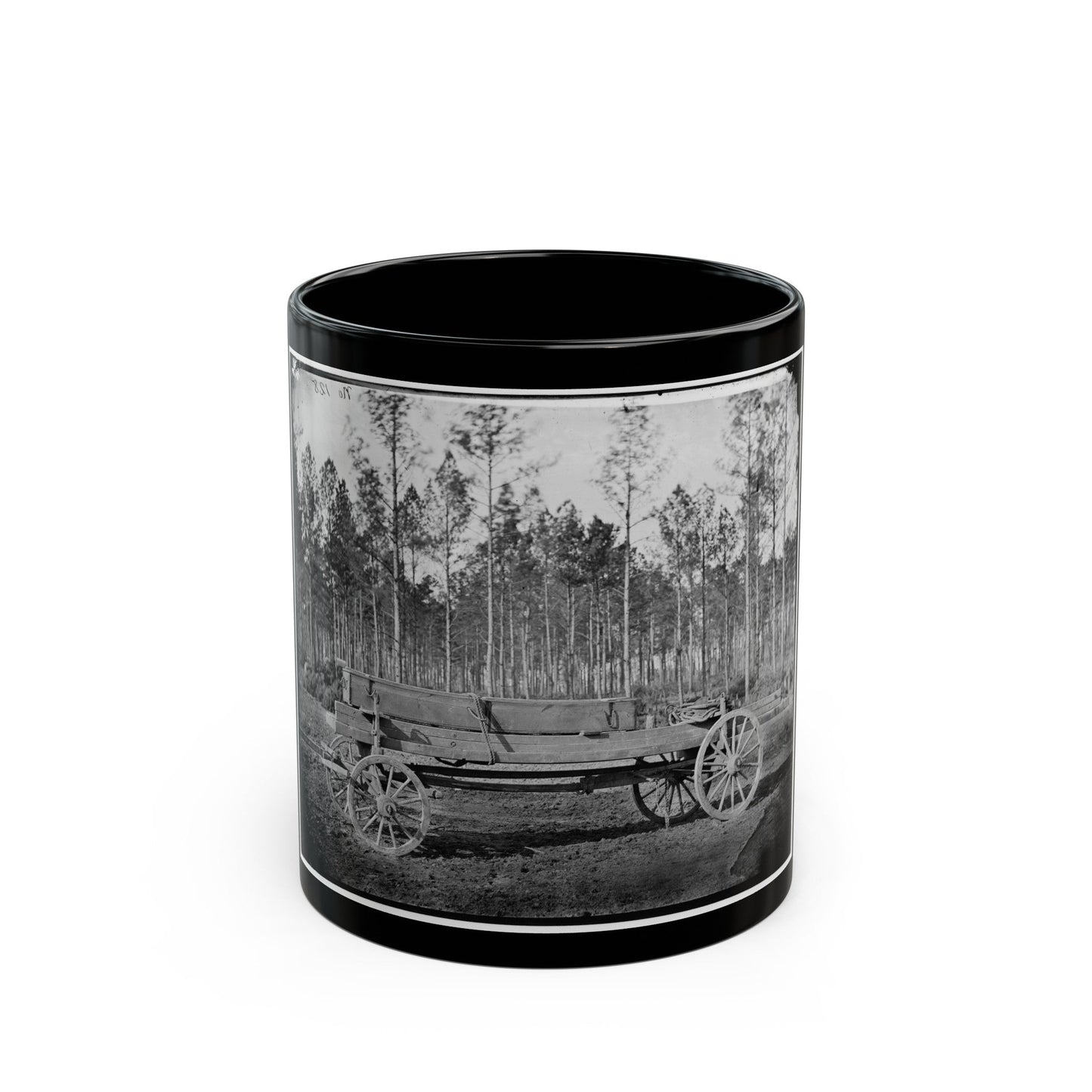 Rappahannock Station, Va. Pontoon Wagon, 50th New York Engineers (U.S. Civil War) Black Coffee Mug-11oz-The Sticker Space