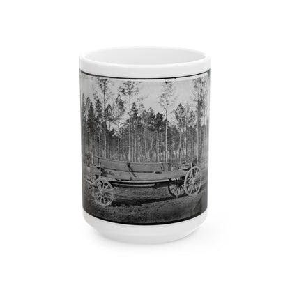 Rappahannock Station, Va. Pontoon Wagon, 50th New York Engineers (U.S. Civil War) White Coffee Mug-15oz-The Sticker Space