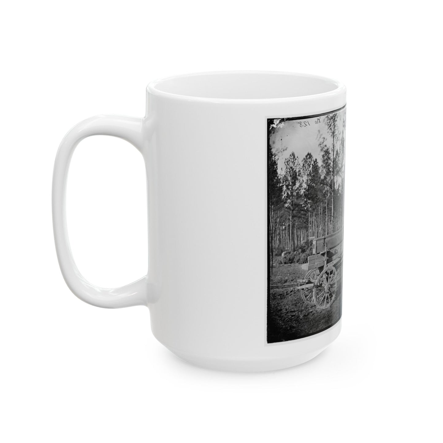 Rappahannock Station, Va. Pontoon Wagon, 50th New York Engineers (U.S. Civil War) White Coffee Mug-The Sticker Space