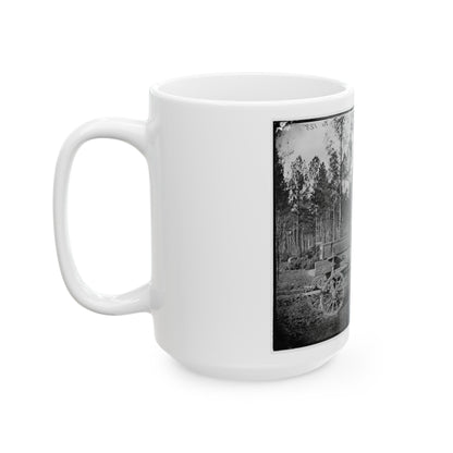 Rappahannock Station, Va. Pontoon Wagon, 50th New York Engineers (U.S. Civil War) White Coffee Mug-The Sticker Space