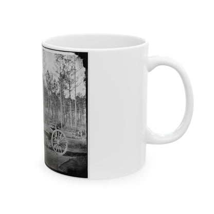 Rappahannock Station, Va. Pontoon Wagon, 50th New York Engineers (U.S. Civil War) White Coffee Mug-The Sticker Space