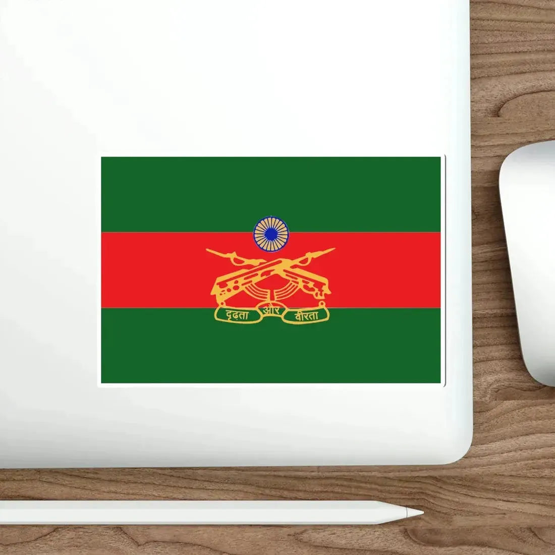 Rashtriya Rifles Flag (India) STICKER Vinyl Die-Cut Decal - The Sticker Space