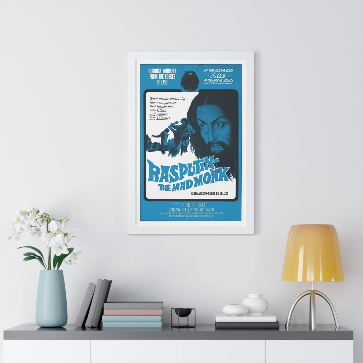 RASPUTIN THE MAD MONK 1966 - Framed Movie Poster-The Sticker Space