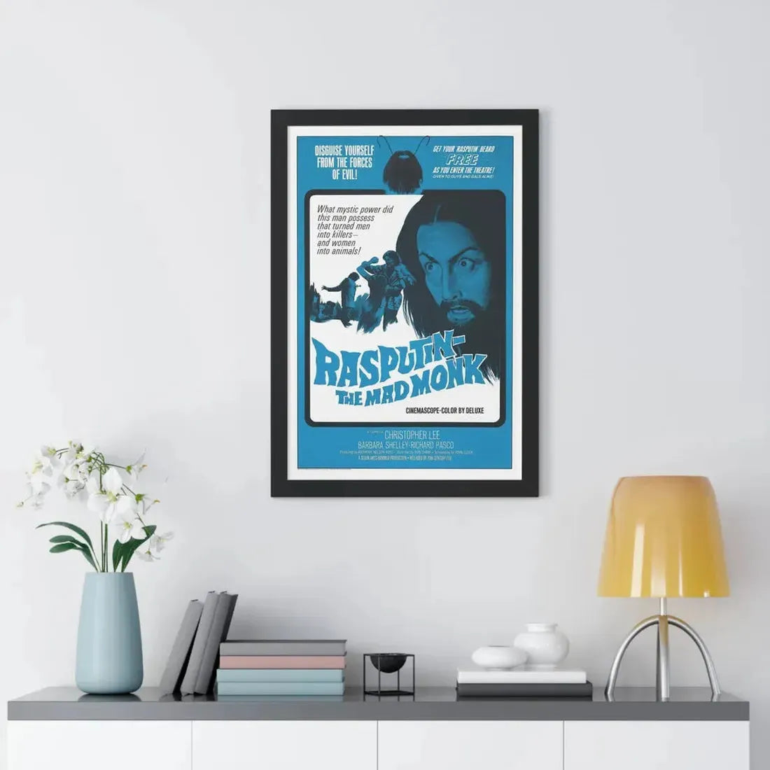 RASPUTIN THE MAD MONK 1966 - Framed Movie Poster - The Sticker Space