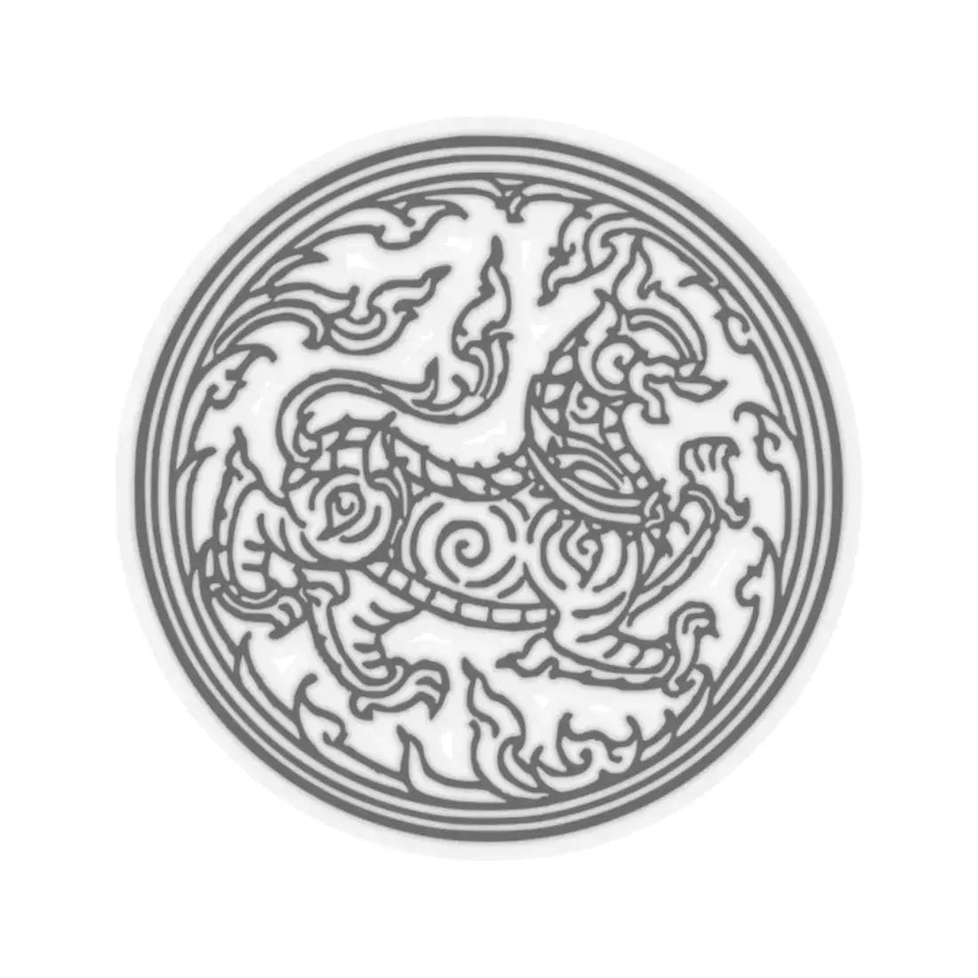 Ratchasi Seal (Thailand) STICKER Vinyl Kiss-Cut Decal 2 Inch Transparent - The Sticker Space