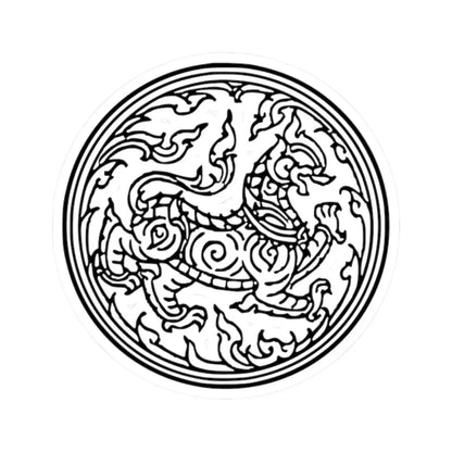 Ratchasi Seal (Thailand) STICKER Vinyl Kiss-Cut Decal 2 Inch White - The Sticker Space