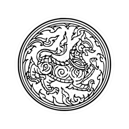 Ratchasi Seal (Thailand) STICKER Vinyl Kiss-Cut Decal 2 Inch White - The Sticker Space