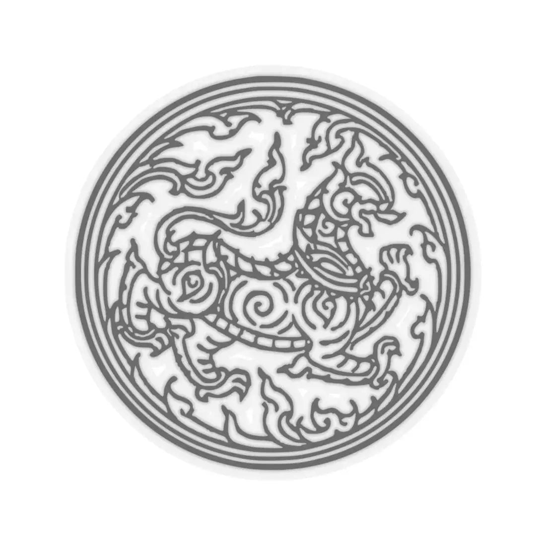 Ratchasi Seal (Thailand) STICKER Vinyl Kiss-Cut Decal 6 Inch Transparent - The Sticker Space