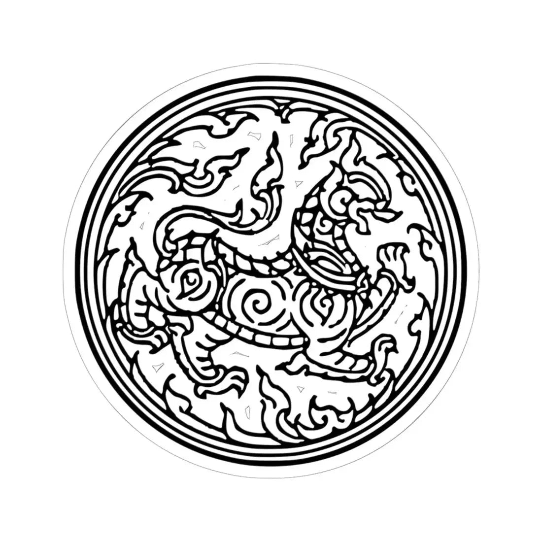 Ratchasi Seal (Thailand) STICKER Vinyl Kiss-Cut Decal 6 Inch White - The Sticker Space