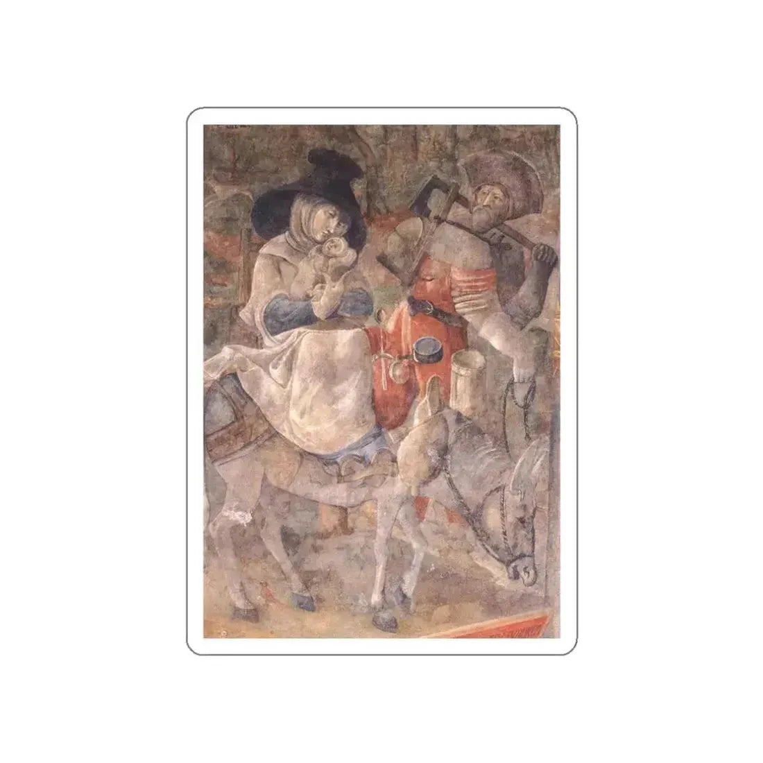 RATGEB, Jorg - Flight to Egypt (Artwork) STICKER Vinyl Die-Cut Decal White Die-Cut 3 Inch - The Sticker Space