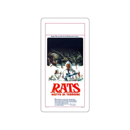 RATS NIGHT OF TERROR 1984 Movie Poster STICKER Vinyl Die-Cut Decal 5 Inch - The Sticker Space