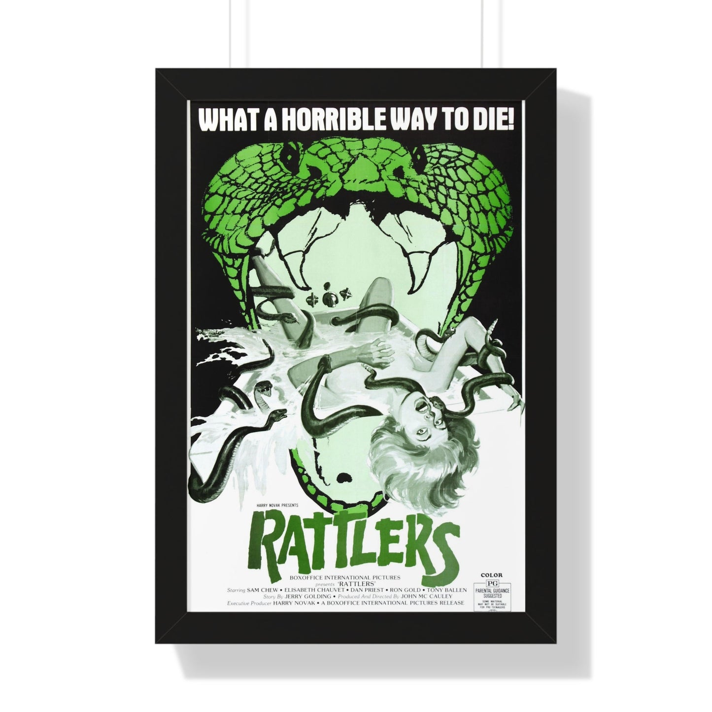 RATTLERS 1976 - Framed Movie Poster-16″ x 24″-The Sticker Space