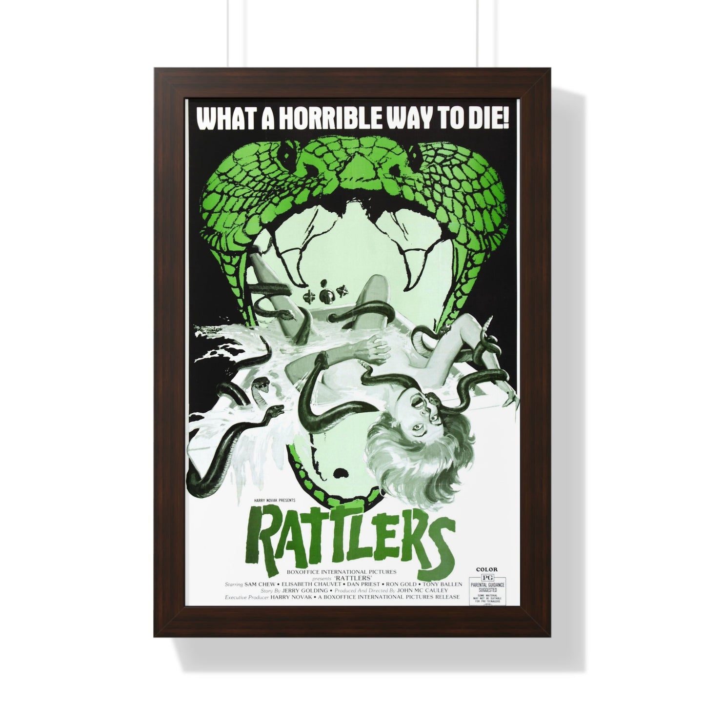 RATTLERS 1976 - Framed Movie Poster-16″ x 24″-The Sticker Space