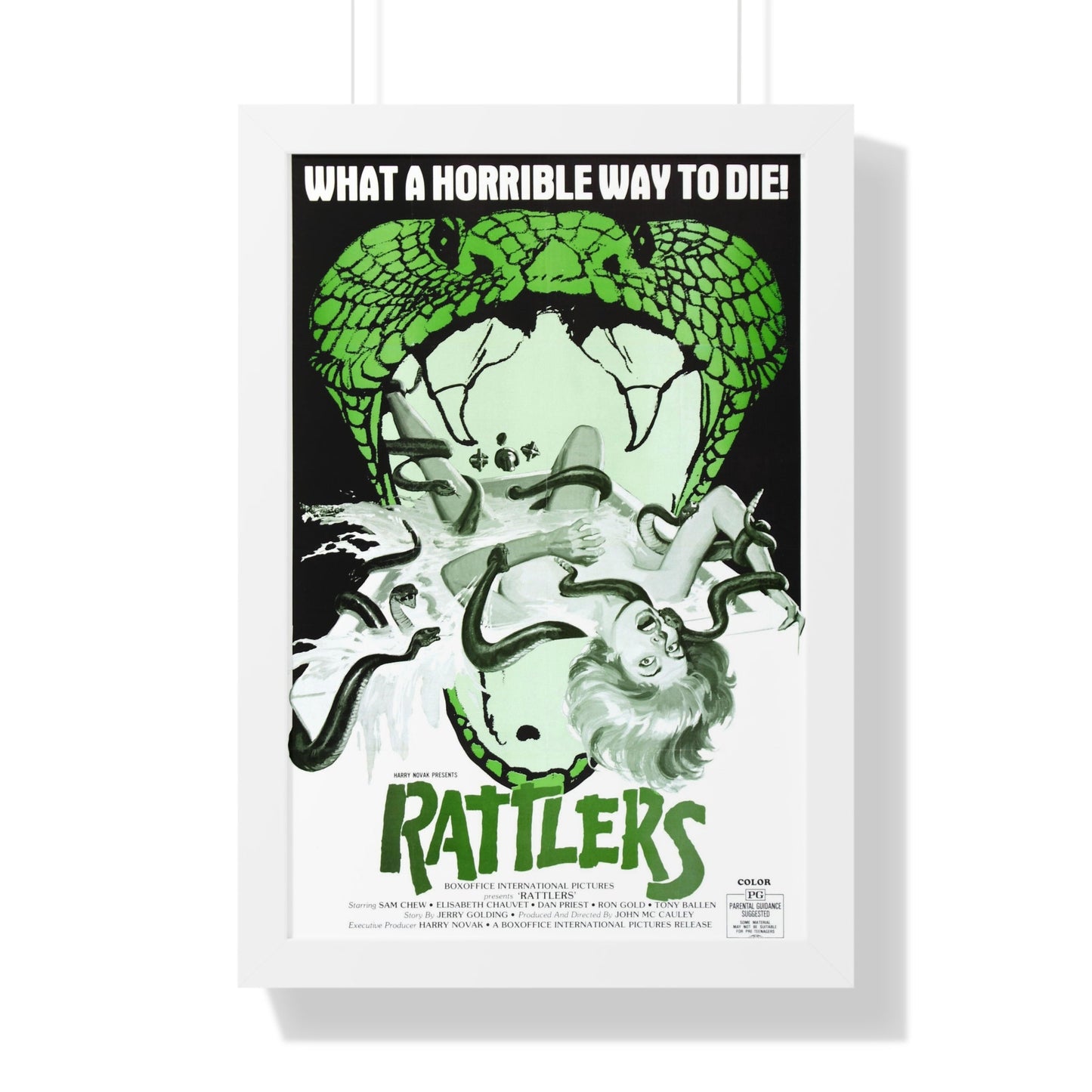 RATTLERS 1976 - Framed Movie Poster-16″ x 24″-The Sticker Space