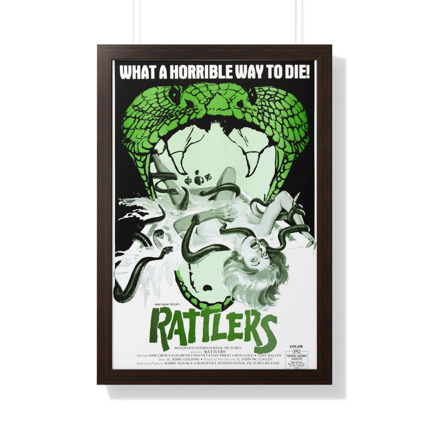 RATTLERS 1976 - Framed Movie Poster-20" x 30"-The Sticker Space