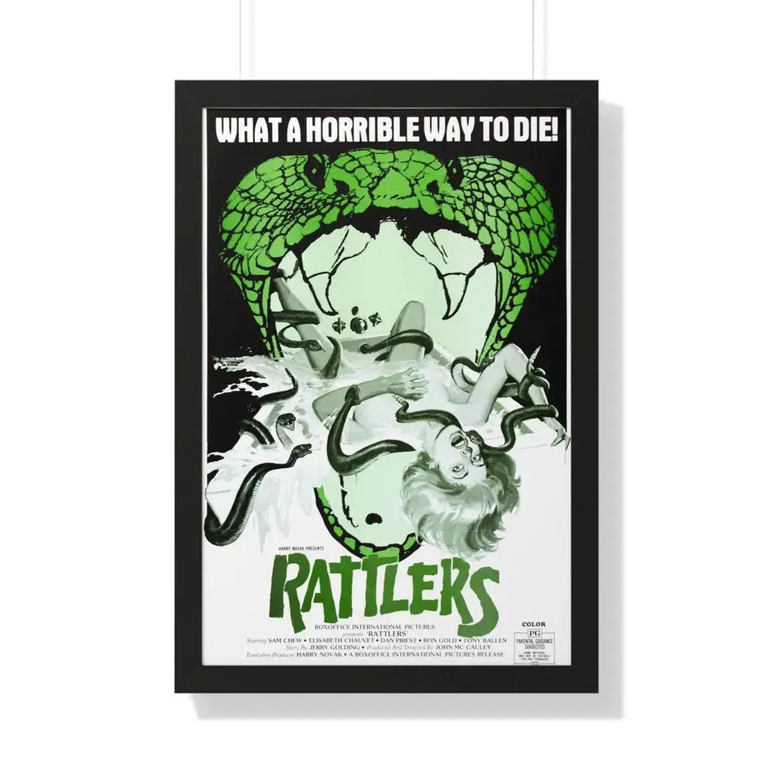 RATTLERS 1976 - Framed Movie Poster - The Sticker Space