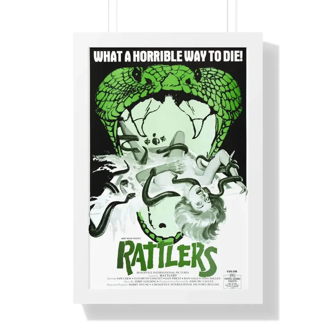 RATTLERS 1976 - Framed Movie Poster - The Sticker Space