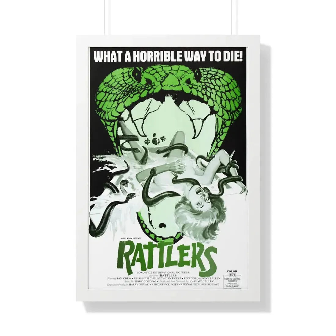 RATTLERS 1976 - Framed Movie Poster - The Sticker Space