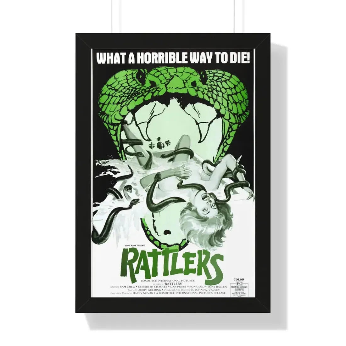 RATTLERS 1976 - Framed Movie Poster - The Sticker Space