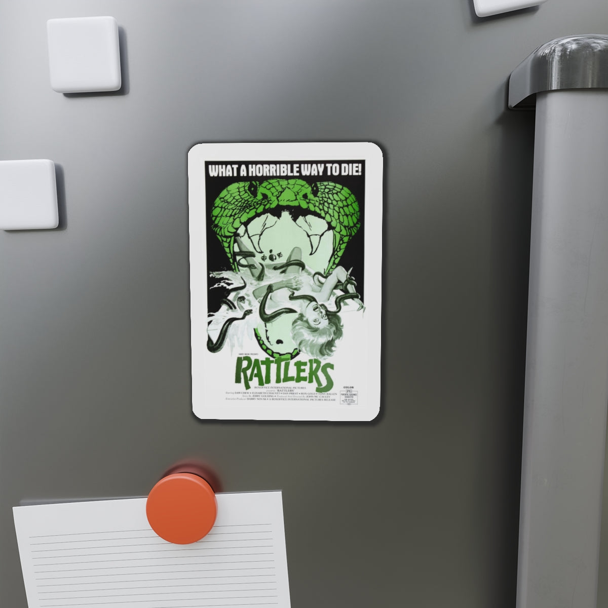 RATTLERS 1976 Movie Poster - Refrigerator Magnet-The Sticker Space