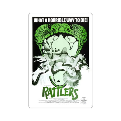 RATTLERS 1976 Movie Poster - STICKER Vinyl Kiss-Cut Decal 2 Inch White - The Sticker Space