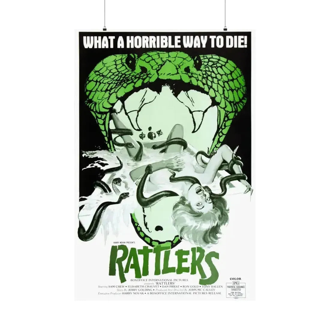 RATTLERS 1976 - Paper Movie Poster 36" x 54" Matte - The Sticker Space