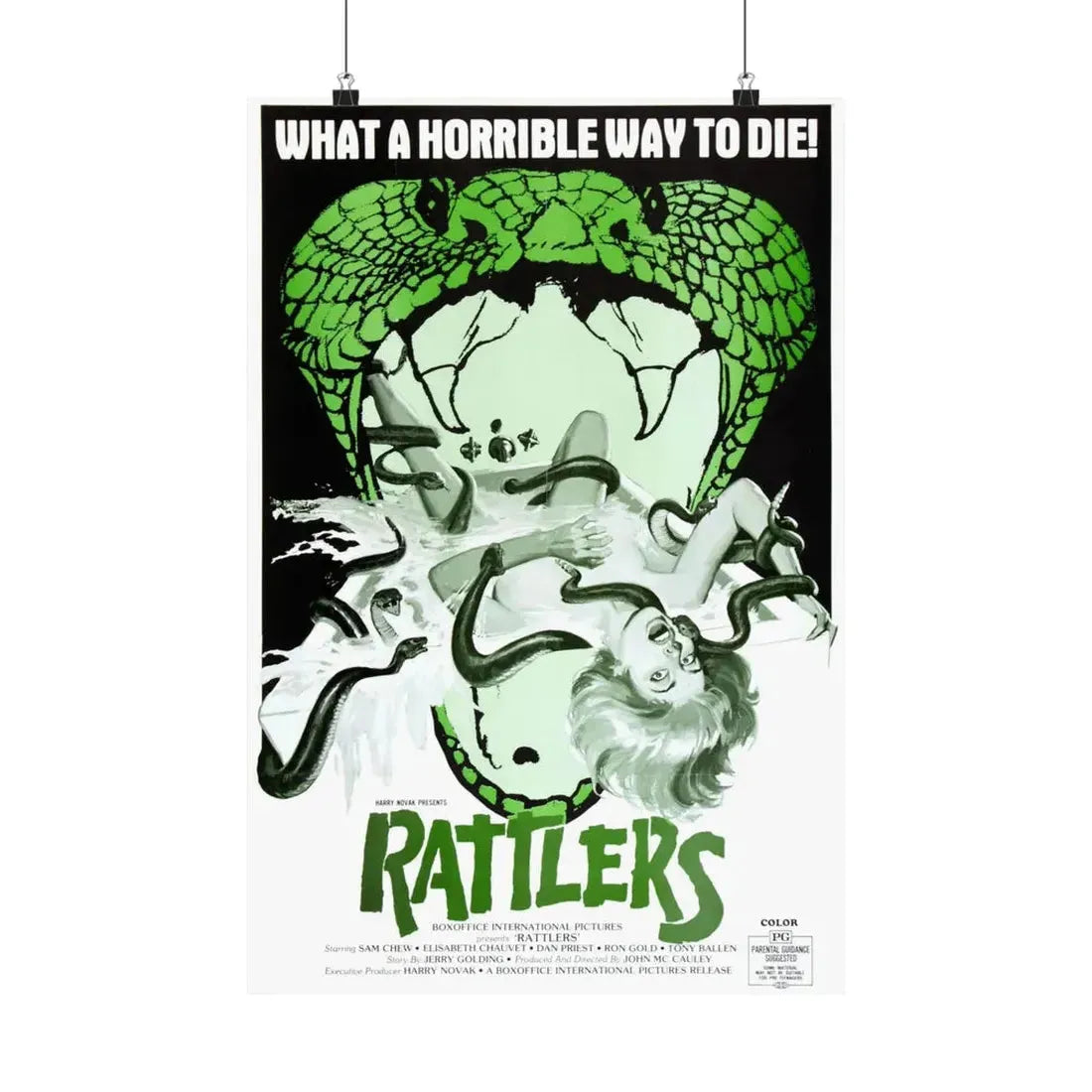 RATTLERS 1976 - Paper Movie Poster - The Sticker Space