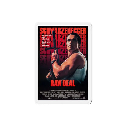 Raw Deal 1986 Movie Poster Refrigerator Magnet 2 Inch - The Sticker Space
