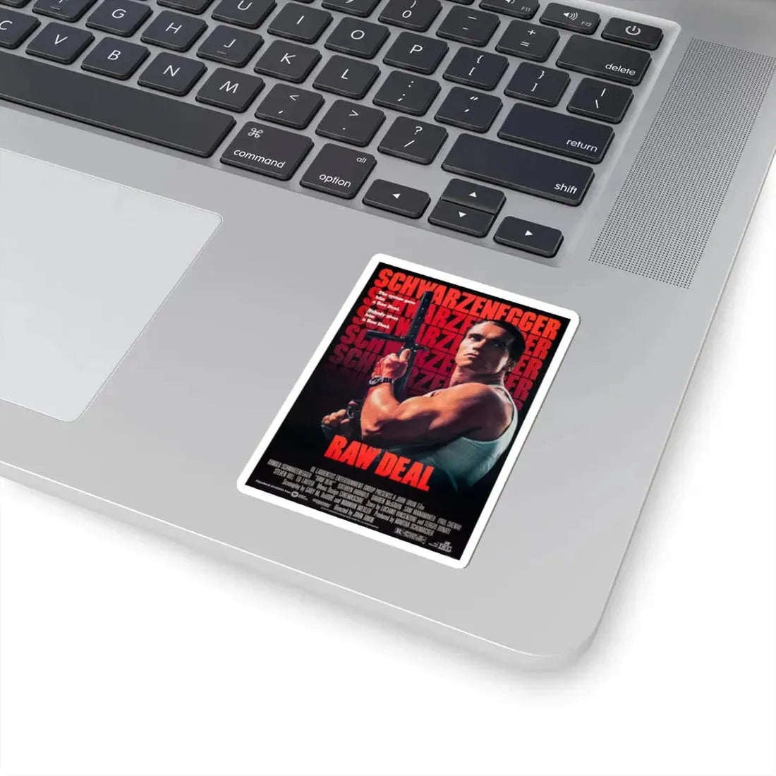 Raw Deal 1986 Movie Poster - STICKER Vinyl Kiss-Cut Decal - The Sticker Space