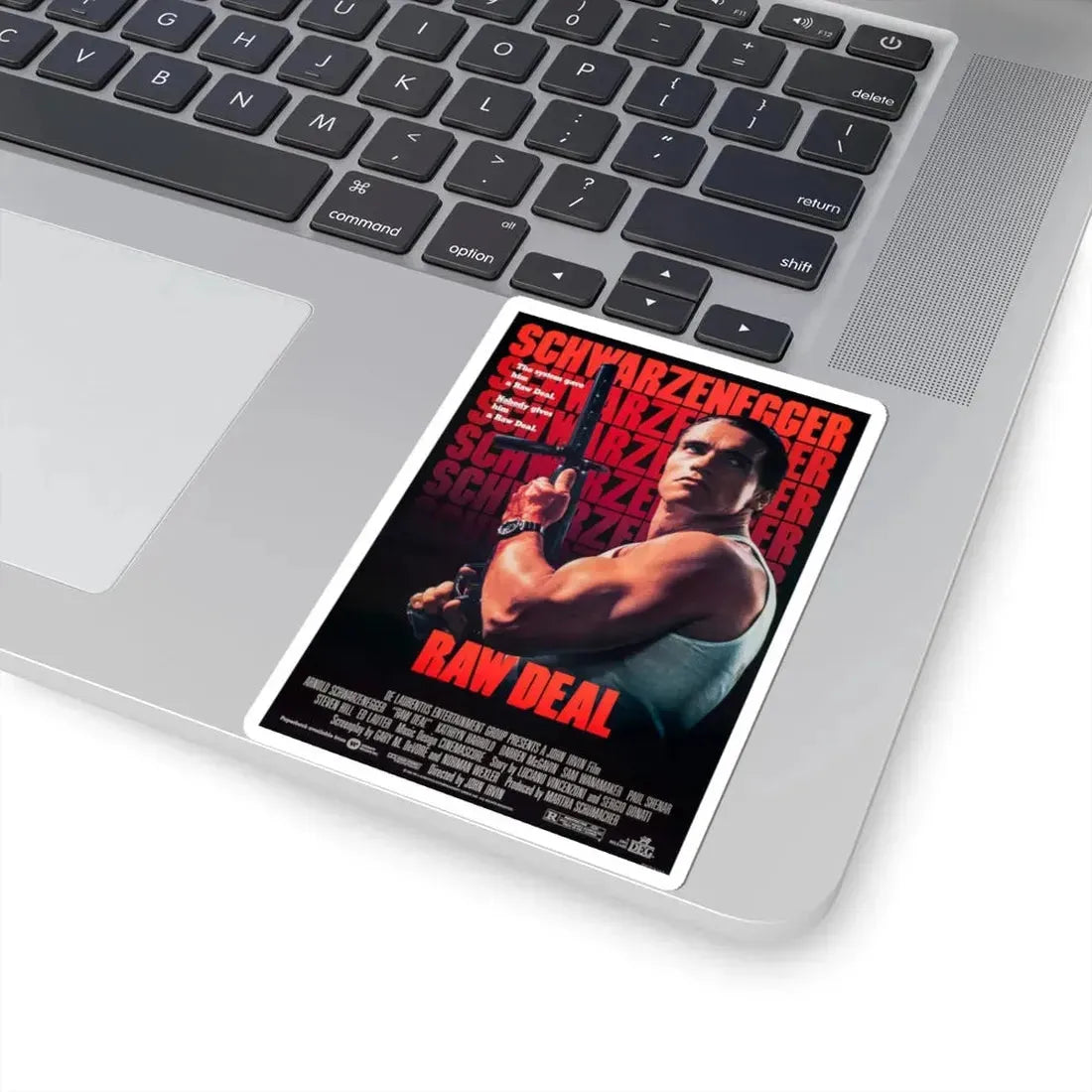 Raw Deal 1986 Movie Poster - STICKER Vinyl Kiss-Cut Decal - The Sticker Space