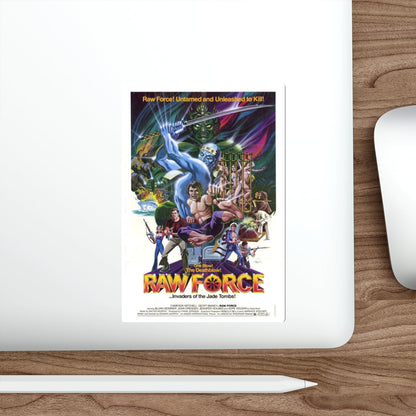 RAW FORCE 1982 Movie Poster STICKER Vinyl Die-Cut Decal-The Sticker Space