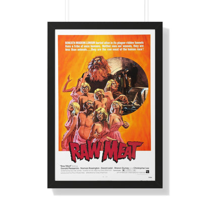 RAW MEAT (DEATH LINE) 1972 - Framed Movie Poster-20" x 30"-The Sticker Space