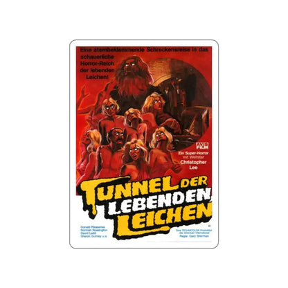 RAW MEAT (GERMAN) 1972 Movie Poster STICKER Vinyl Die-Cut Decal 2 Inch - The Sticker Space