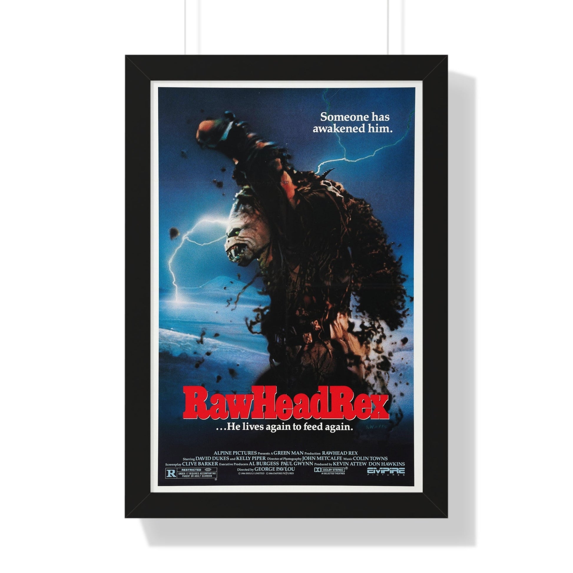 RAWHEAD REX 1986 - Framed Movie Poster-16″ x 24″-The Sticker Space