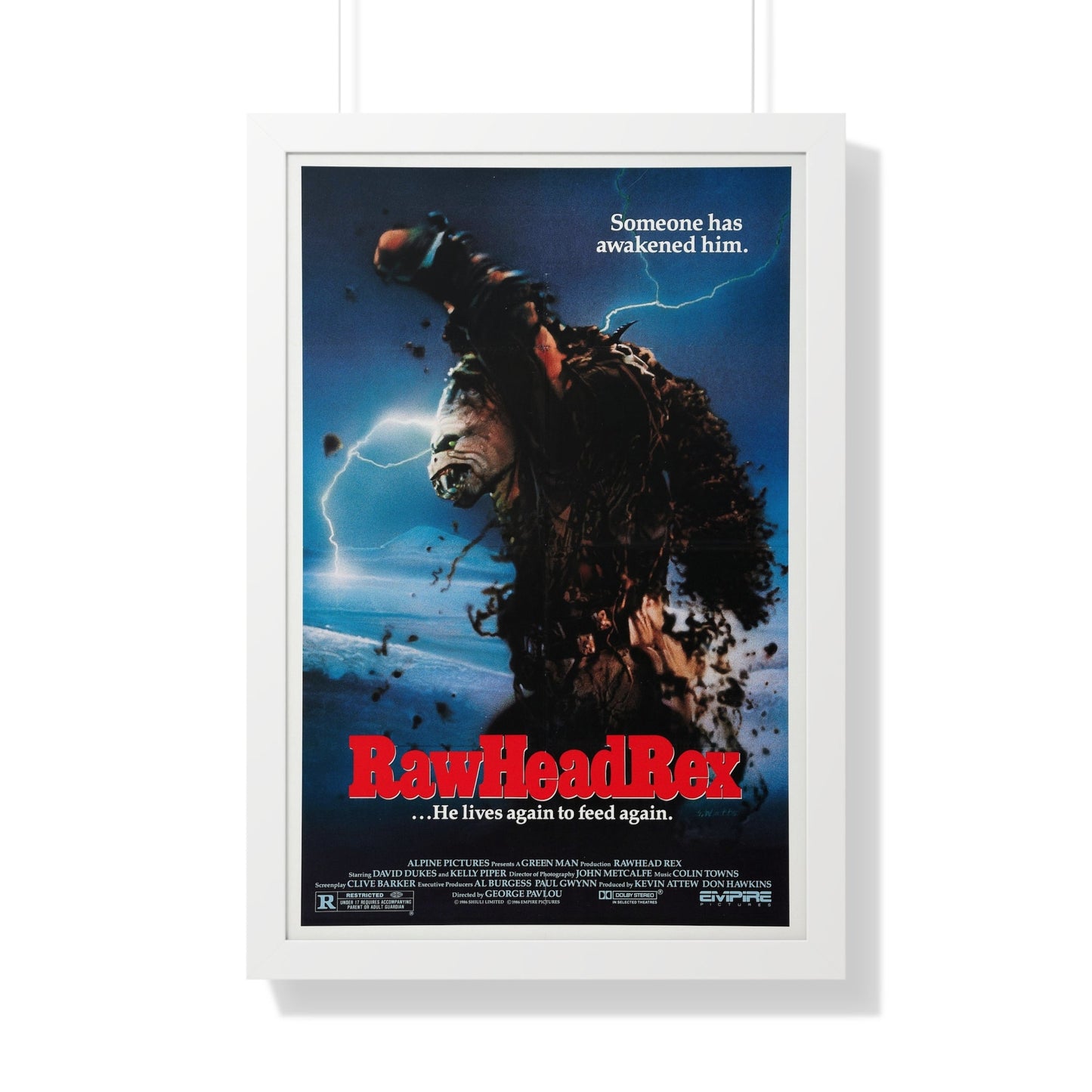 RAWHEAD REX 1986 - Framed Movie Poster-20" x 30"-The Sticker Space