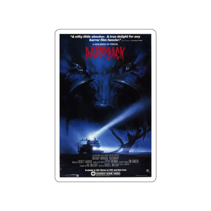 RAZORBACK 1984 Movie Poster STICKER Vinyl Die-Cut Decal - The Sticker Space