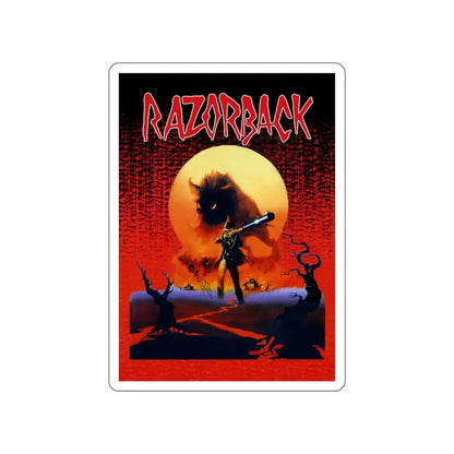 RAZORBACK (2) 1984 Movie Poster STICKER Vinyl Die-Cut Decal - The Sticker Space